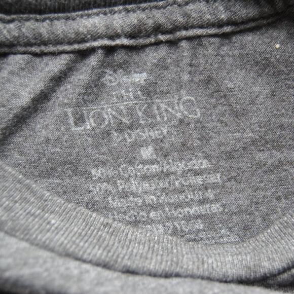 Disney The Lion King Simba Pumbaa and Timon Medium Gray Short Sleeve Shirt - Picture 4 of 5